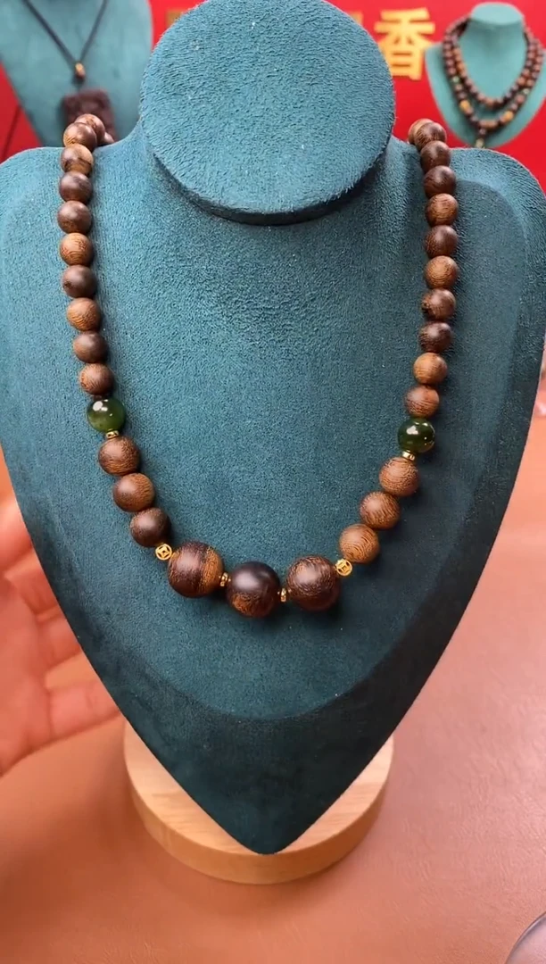 【闪购商品】沉香手串P沉水芽庄黄棋楠玉化瘤疤+芽庄白棋楠设计