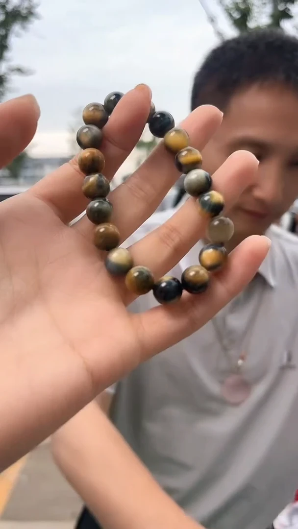 木变石（虎睛石）手链未镶嵌天然梦幻虎眼手串多样性发一10mm