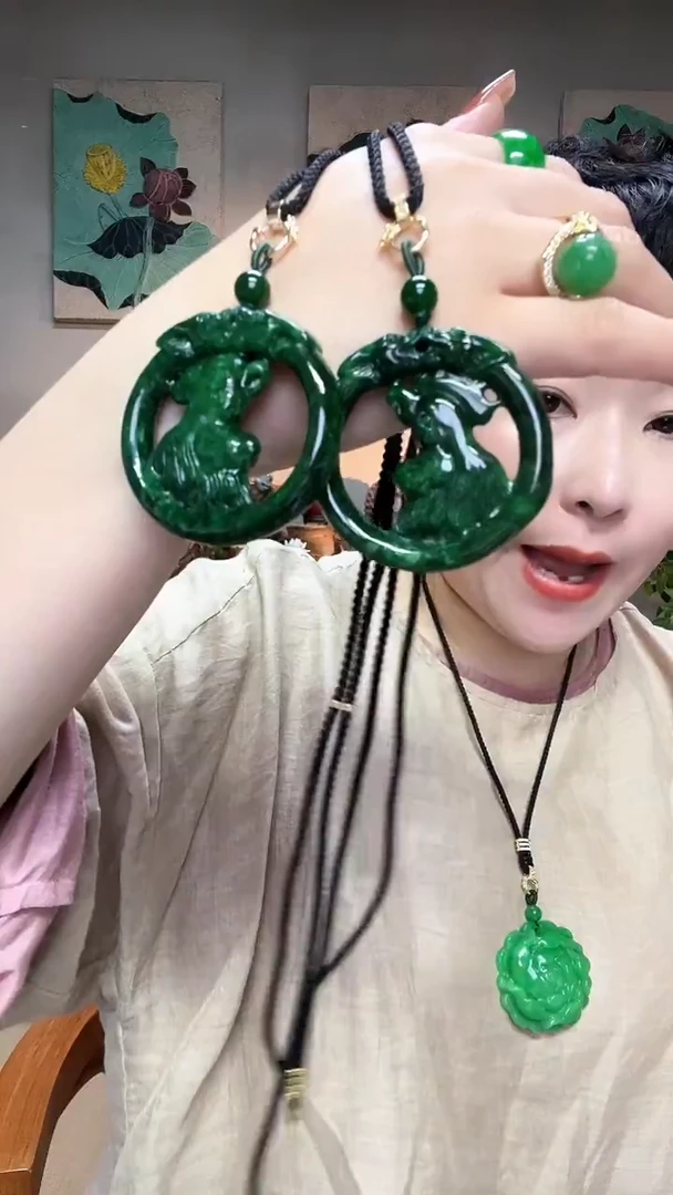 吊坠(赠链)合金翡翠449