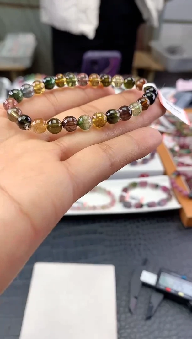 未镶嵌手串碧玺多样性发一条