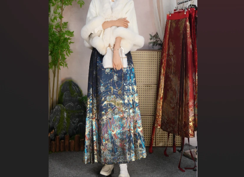 神女织金妆花马面裙汉服女中国风汉元素显瘦日常上衣裙子套装洋气