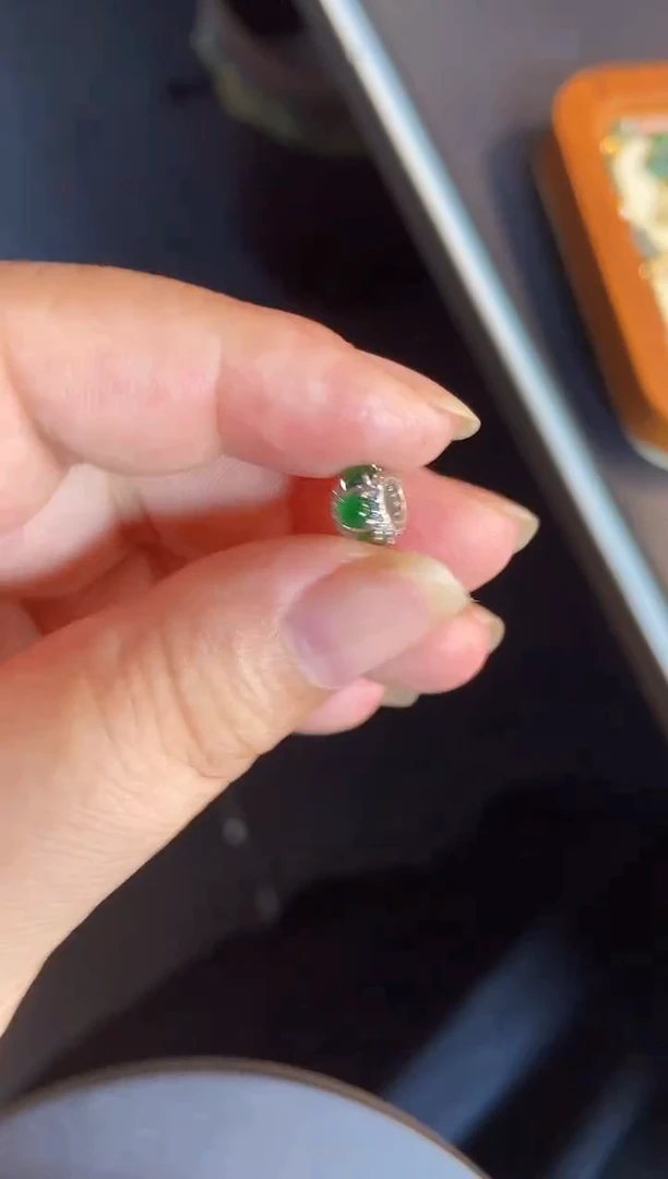 吊坠(不含链)银S925镶嵌翡翠1