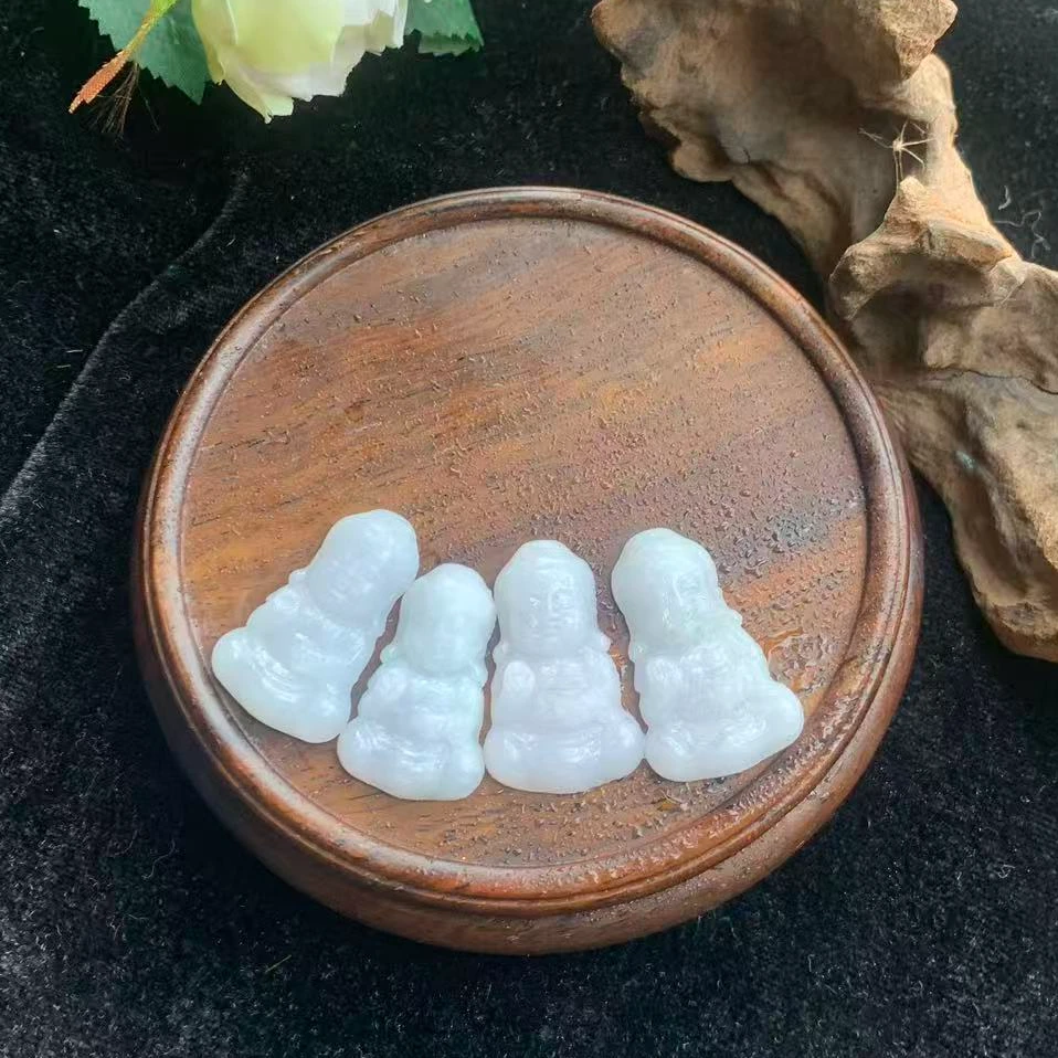 天然缅甸A货翡翠宝宝佛JCS5552多样性发一