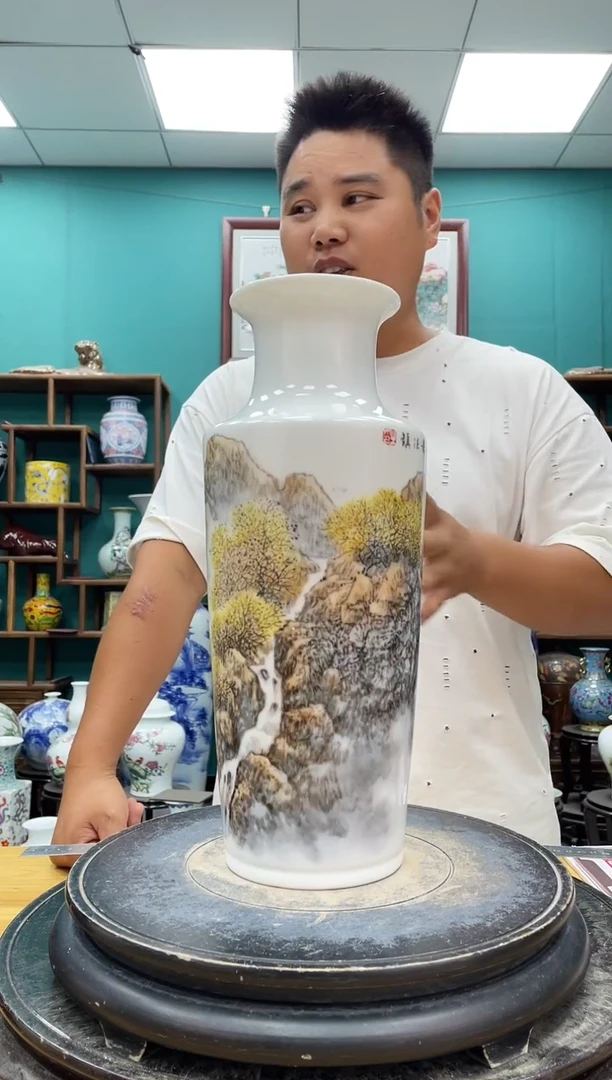 摆件303山水陶瓷摆件