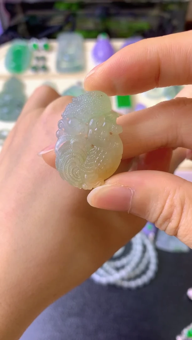 未镶嵌定制翡翠兰****?毛货抛光