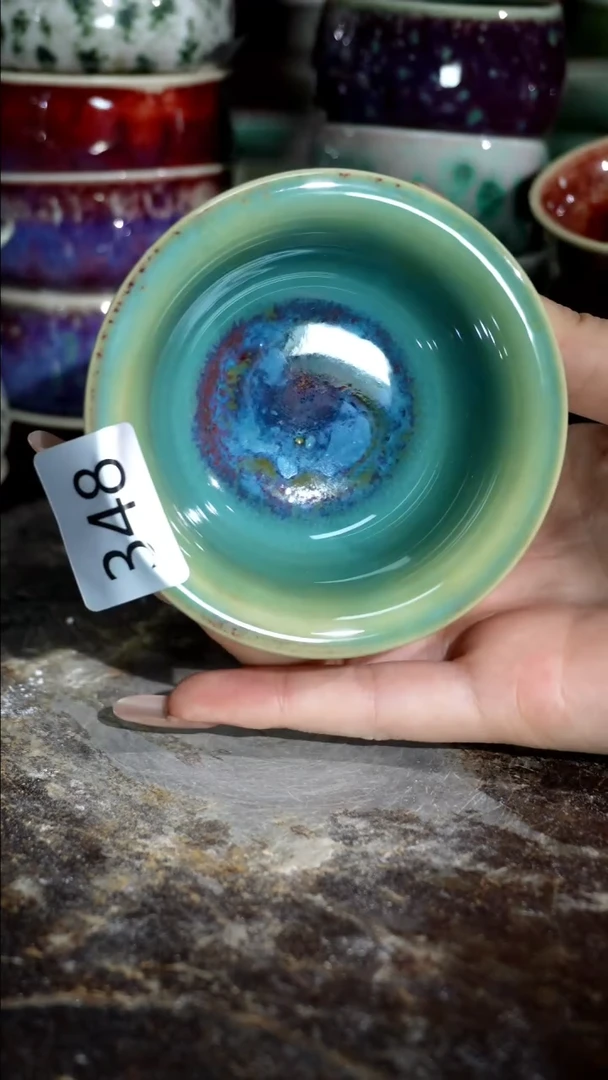 摆件精品窑变钧瓷茶器