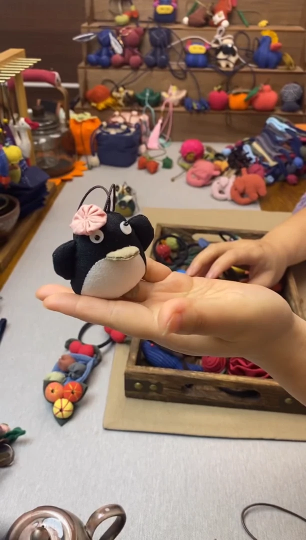 布艺 小企鹅挂件