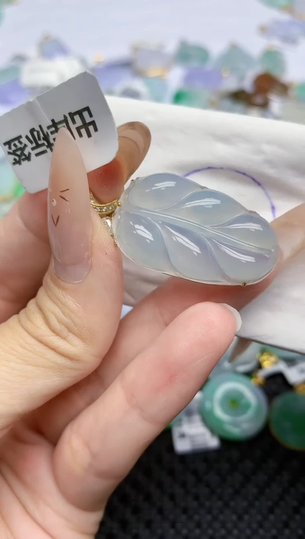 翡翠18K金镶嵌颈饰279   天然翡翠A货