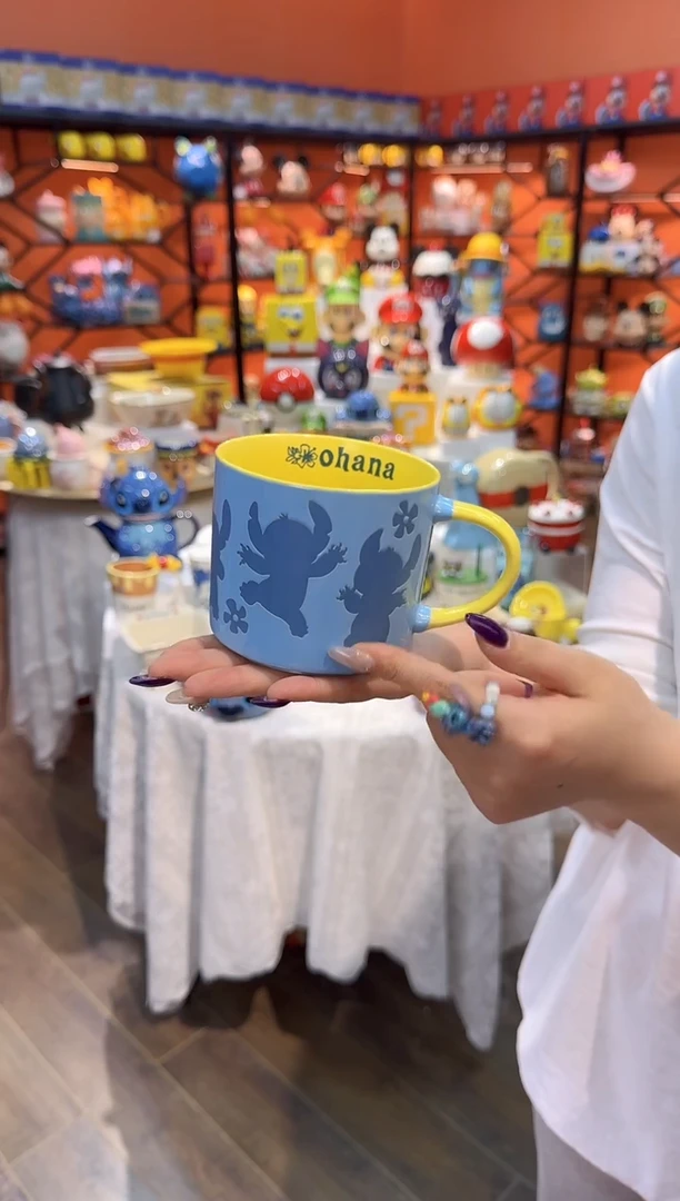 瓷片@@陶瓷杯史迪仔杯子