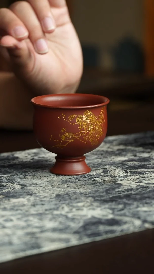 茶杯紫砂75号宜兴紫砂原矿作品90毫升