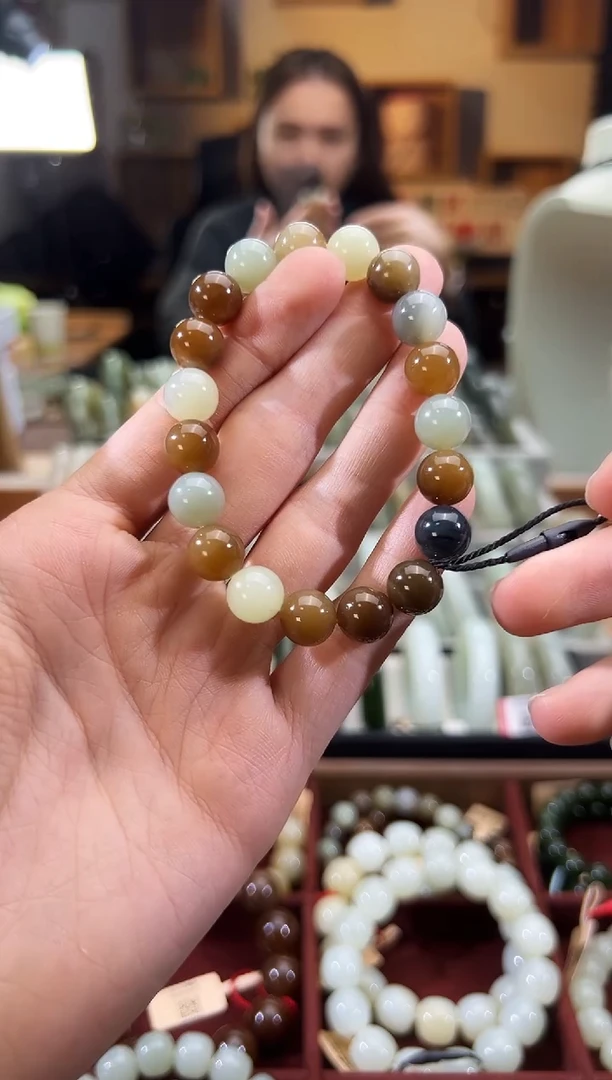 未镶嵌手串和田玉楼兰多宝卡10