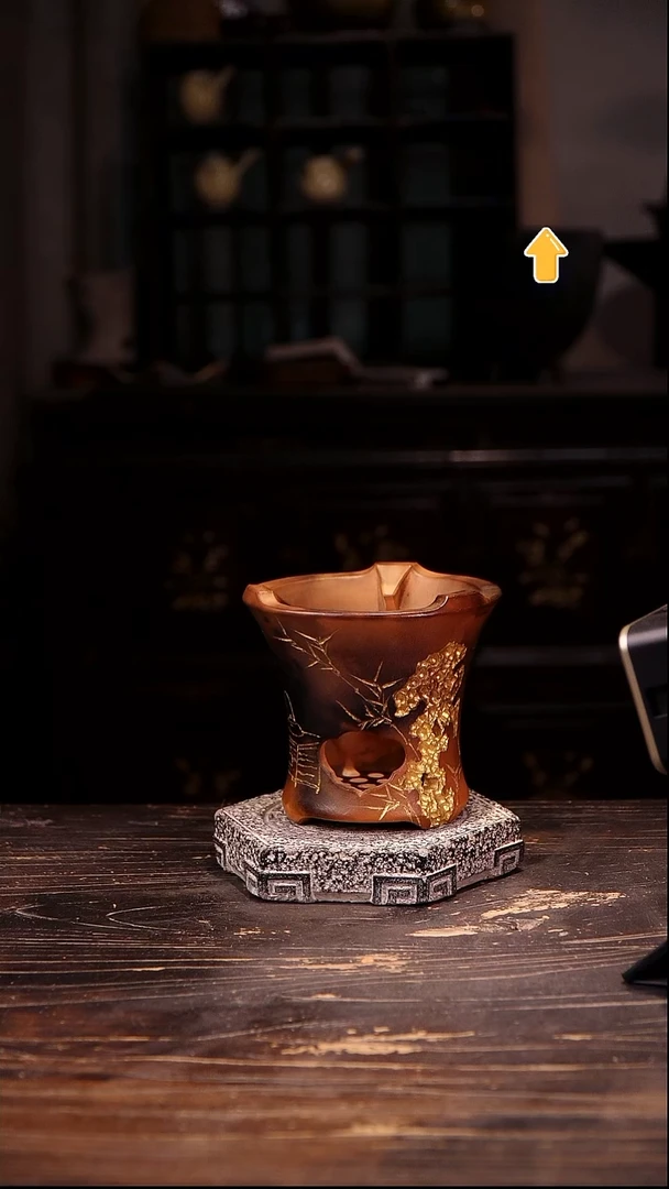 预售红泥平口雕刻炉