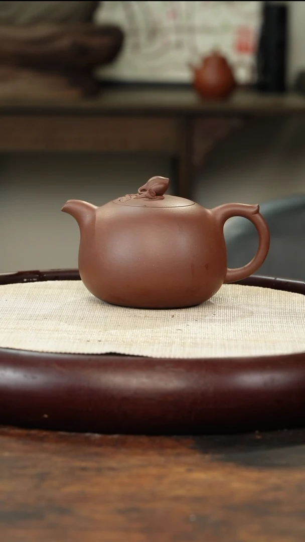 茶壶紫砂阿****旺紫砂壶桃紫砂正底槽清