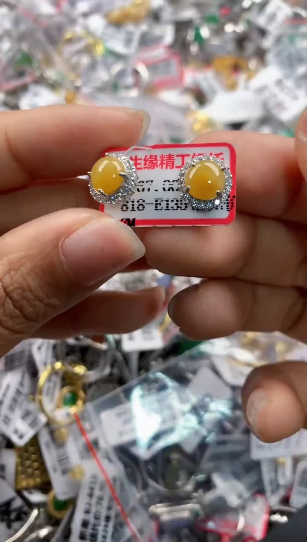 银S925镶嵌戒指翡翠222   7