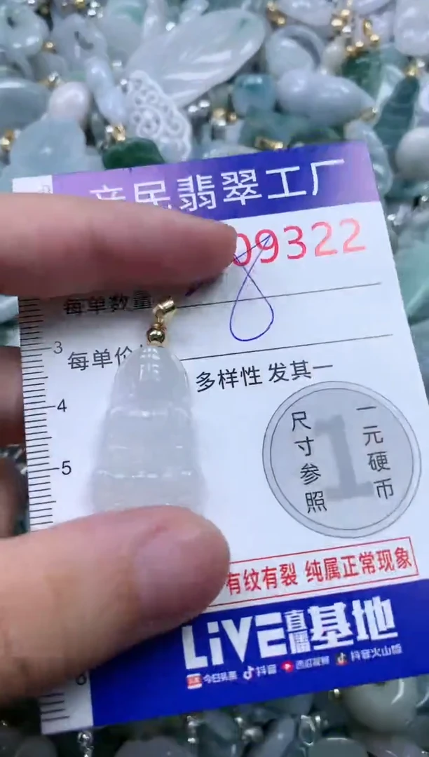 翡翠未镶嵌吊坠(不含链)9322