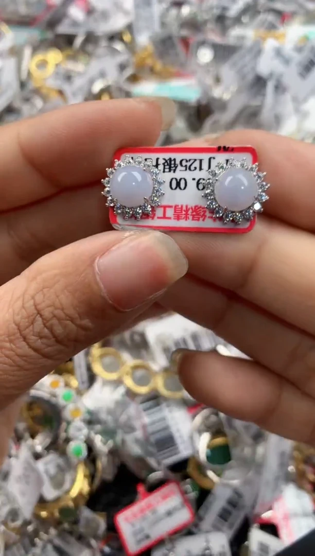 银S925镶嵌戒指翡翠666----4