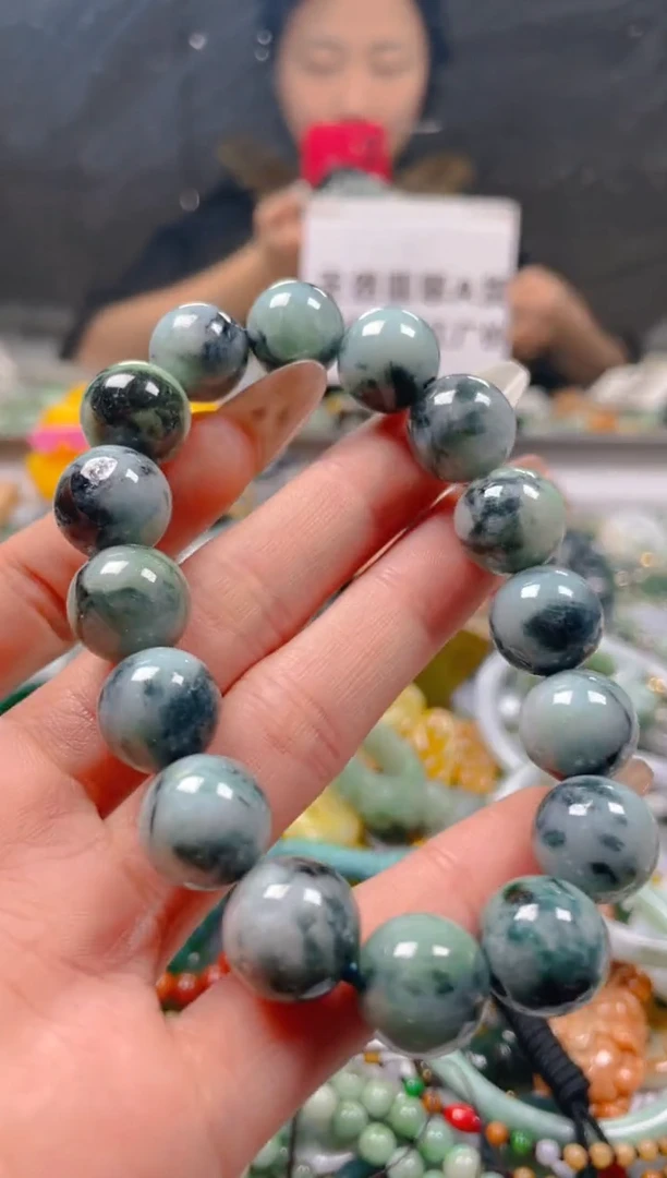 【闪购商品】翡翠颈饰未镶嵌13-14MM/F/翡翠A货一图一物