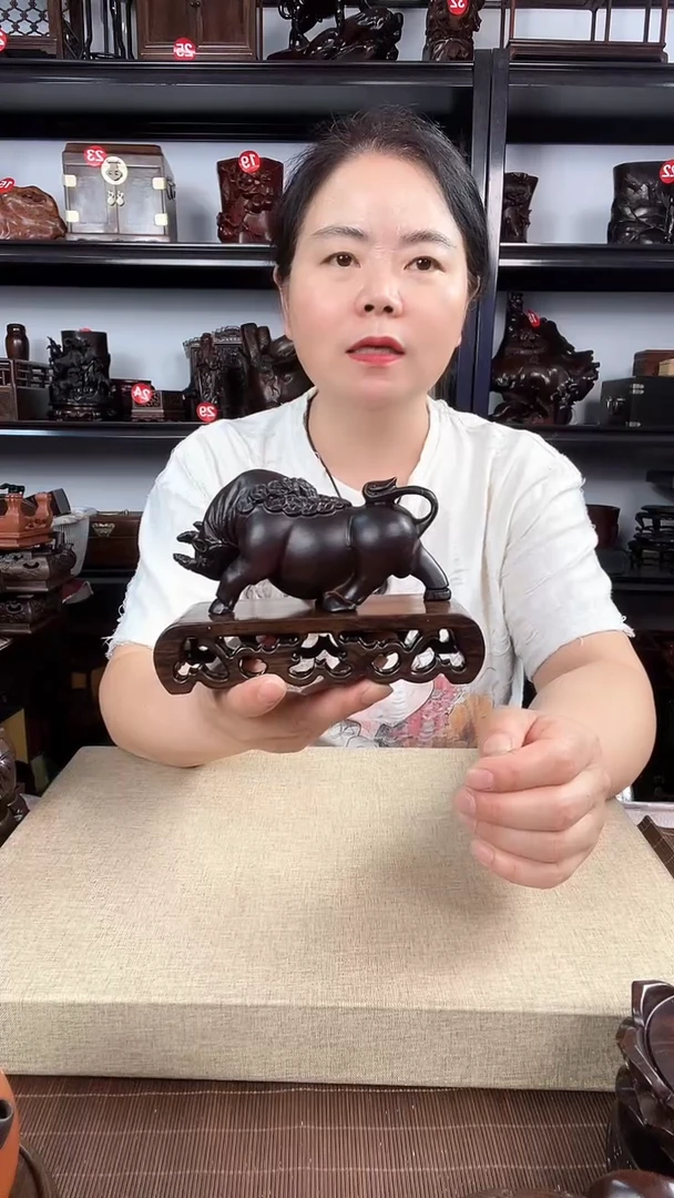 木老李红木工艺品1219+牛