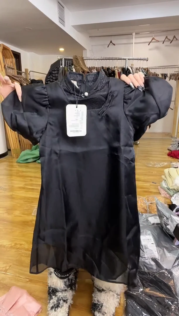 儿童裙子黑色120