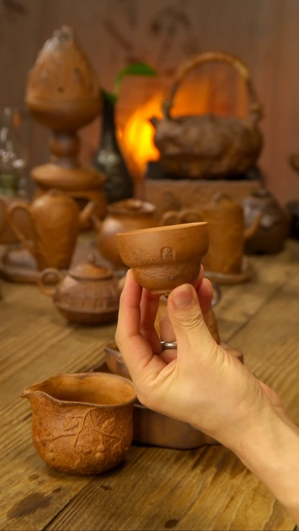 陶瓷祥云敦煌杯子111111