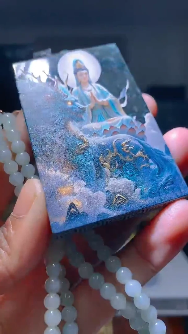 定制翡翠未镶嵌毛货闪购链接XDS016带珠链