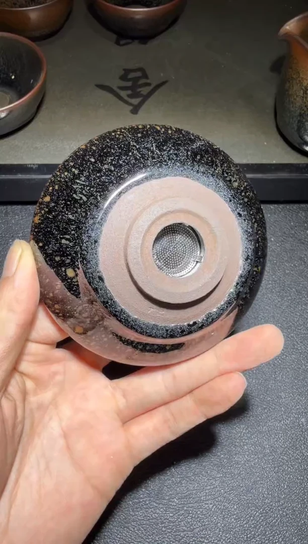 茶盏严柳忠龙窑柴烧茶漏153