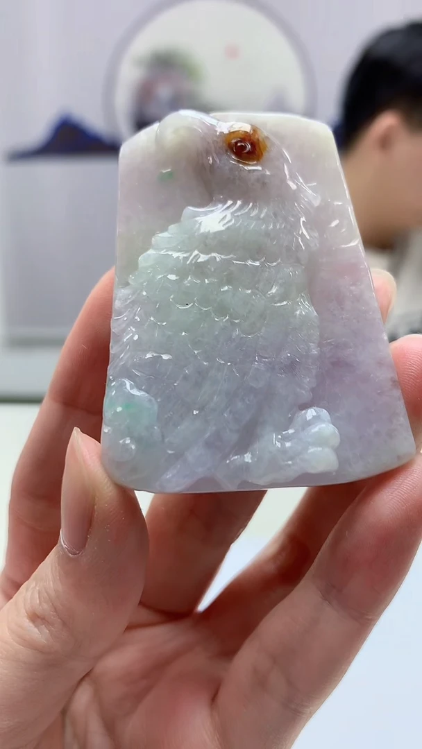 【闪购商品】定制翡翠未镶嵌4917zm-毛货挂件59