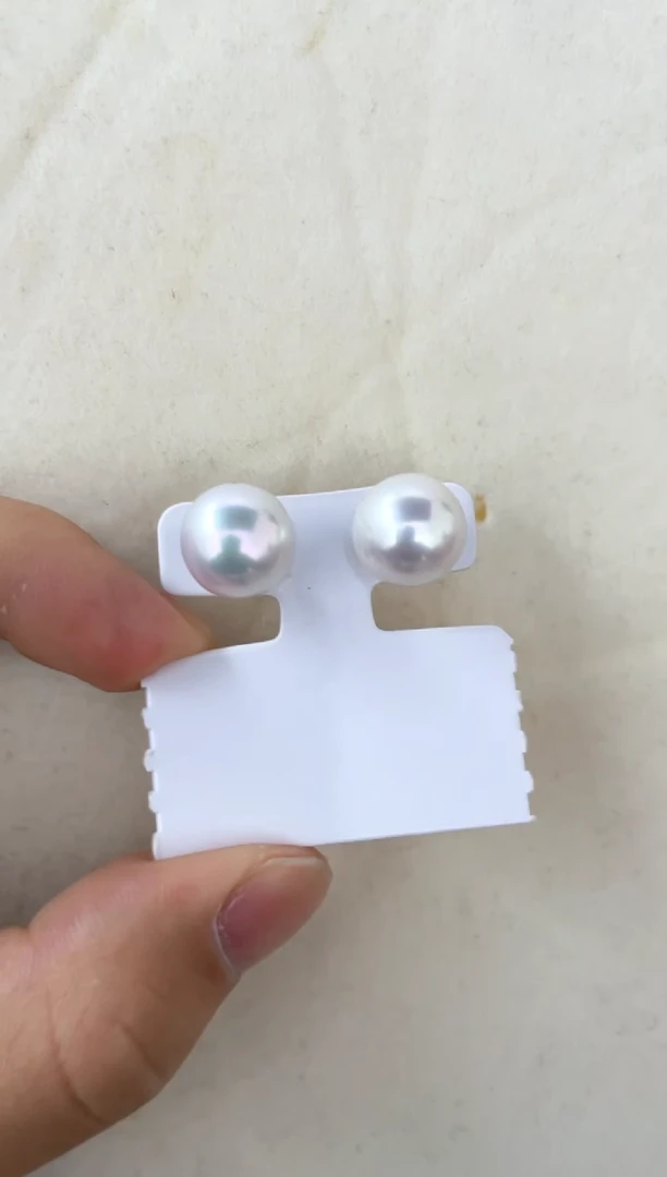 【闪购商品】淡水珍珠耳饰银S925镶嵌耳钉