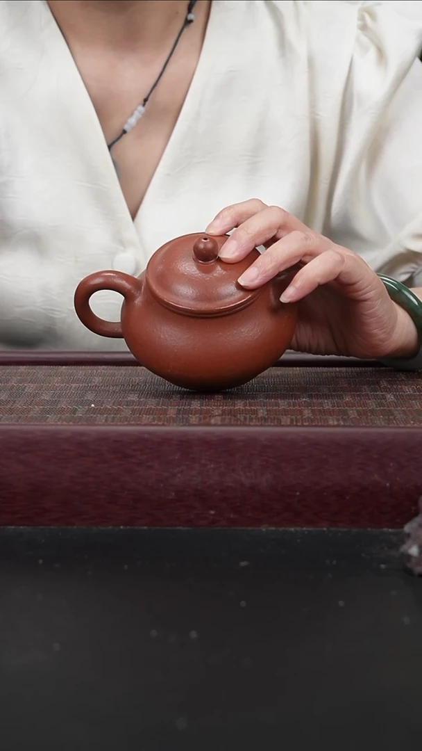 茶壶紫砂why红降坡 潘壶260cc