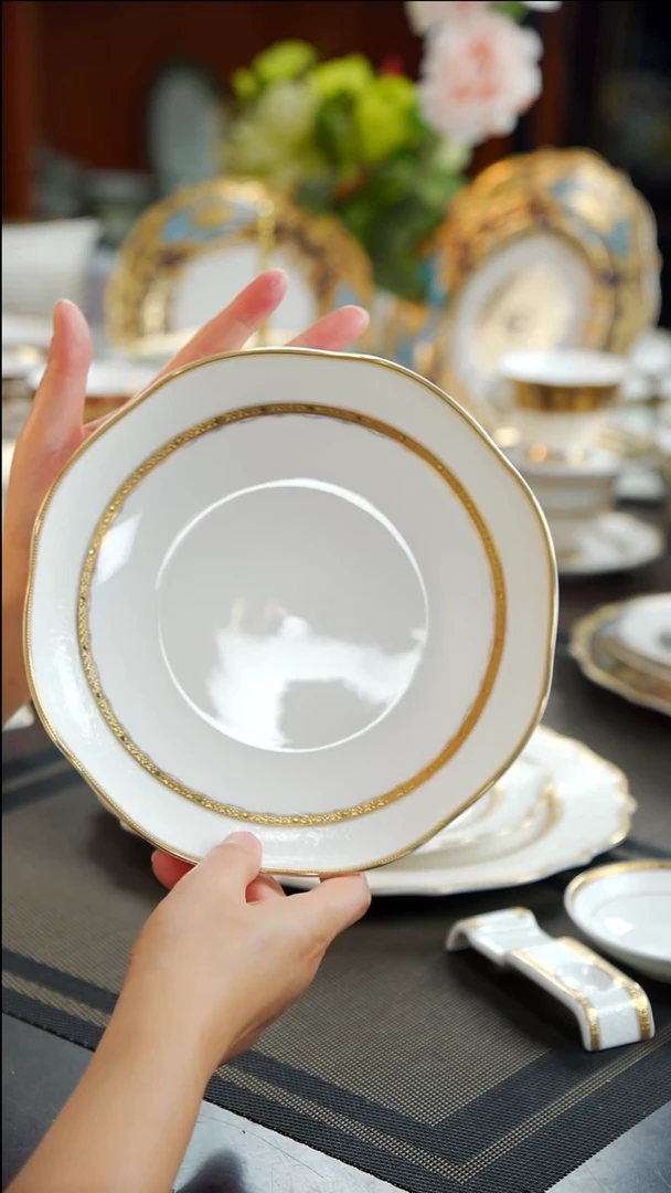 瓷片8英寸菜盘 正品