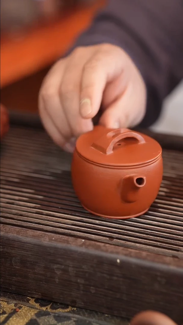茶壶紫砂原矿手工制作全手 宽口