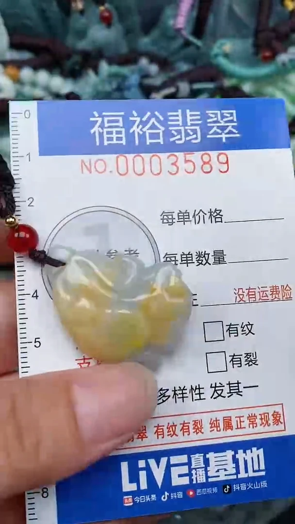 翡翠未镶嵌颈饰...0003589