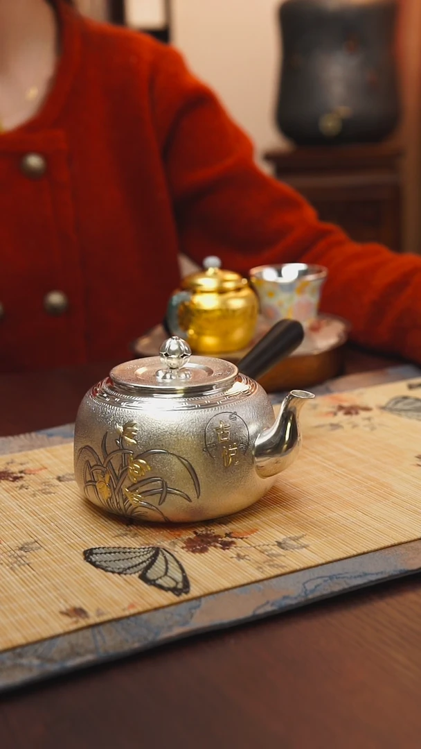 古悦足银999煮茶器