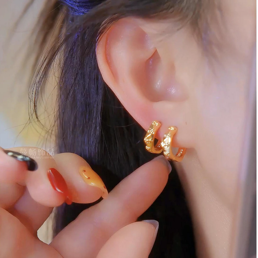 铜合金耳饰 2025新款爆款高级感耳环经典搭精致气质耳饰耳环