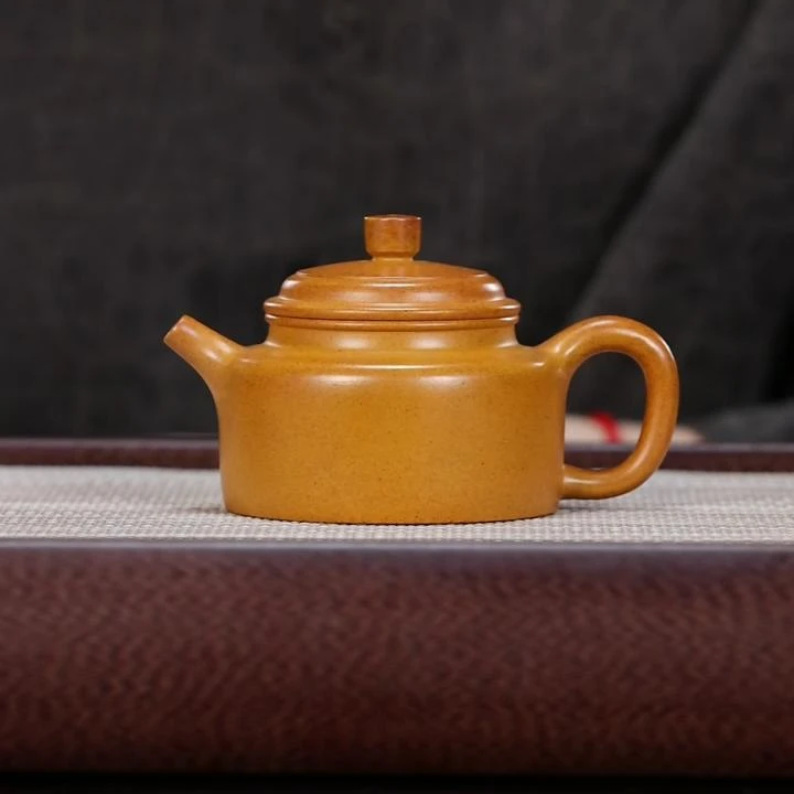 汪汪茶器 德钟 柴烧黄段 150cc 家用紫砂壶