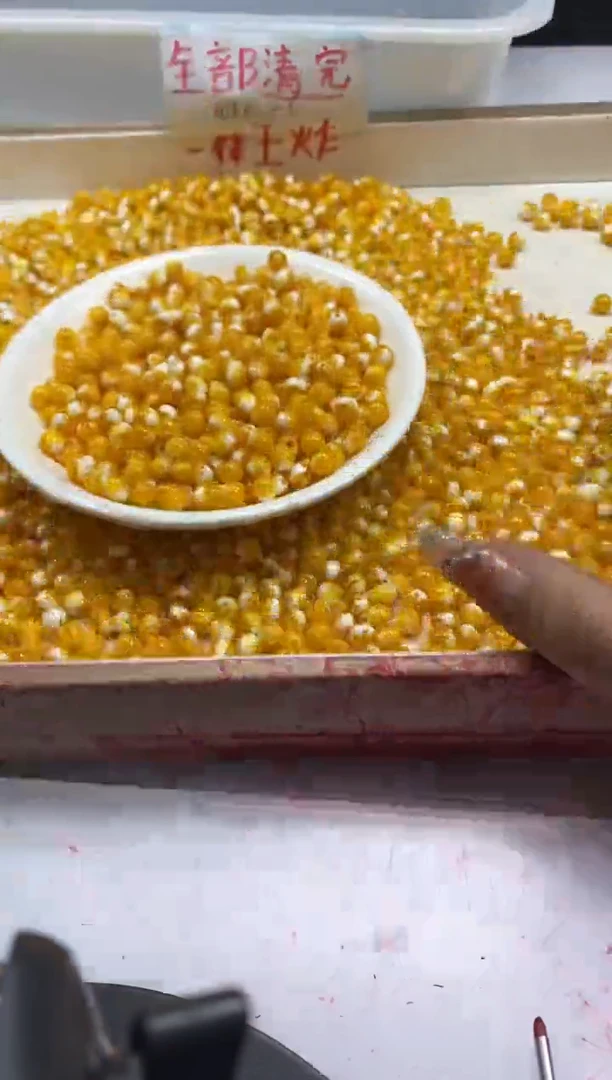 【闪购商品】蜜蜡颈饰未镶嵌w165骨瓷*白蜜蜡6m*30颗