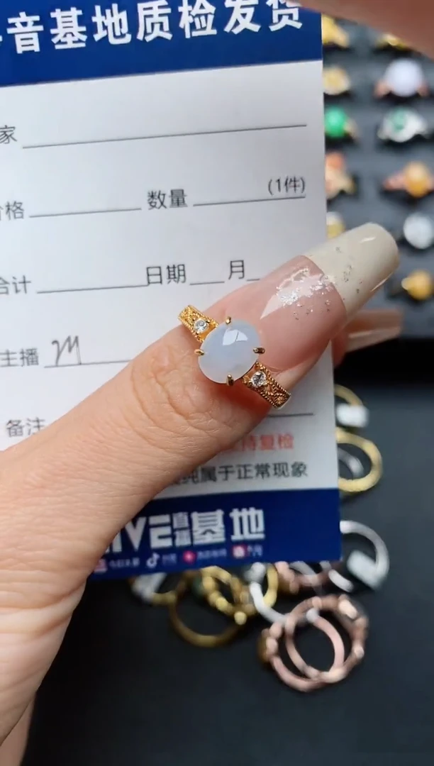 【闪购商品】翡翠戒指银S925镶嵌..........