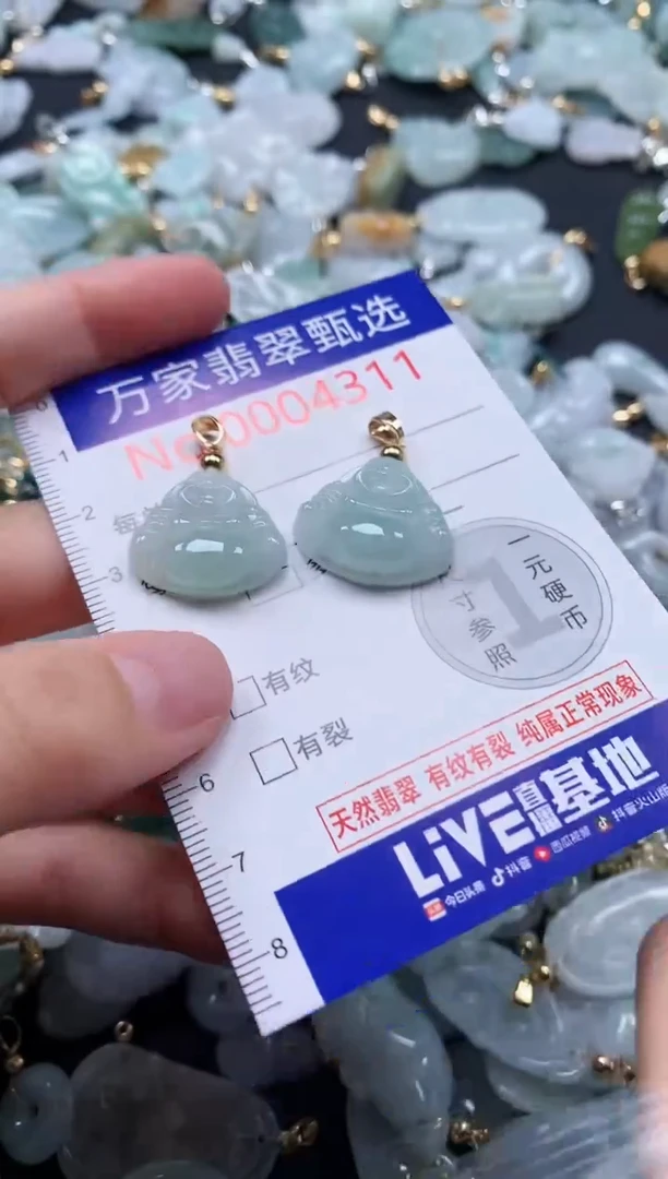 翡翠未镶嵌吊坠(不含链)4311