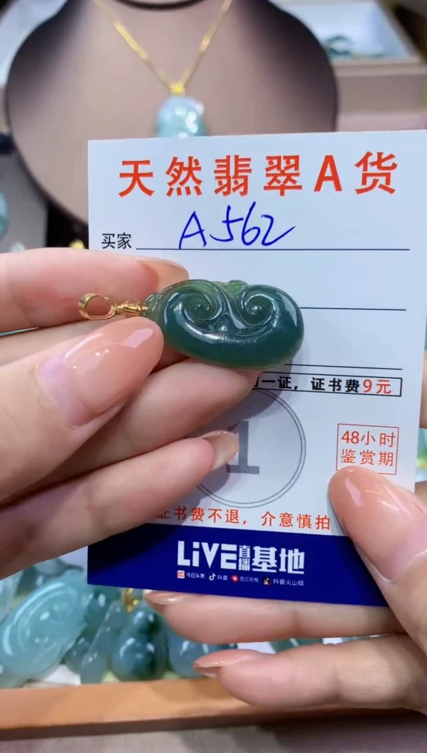 翡翠未镶嵌颈饰天然翡翠A货挂件