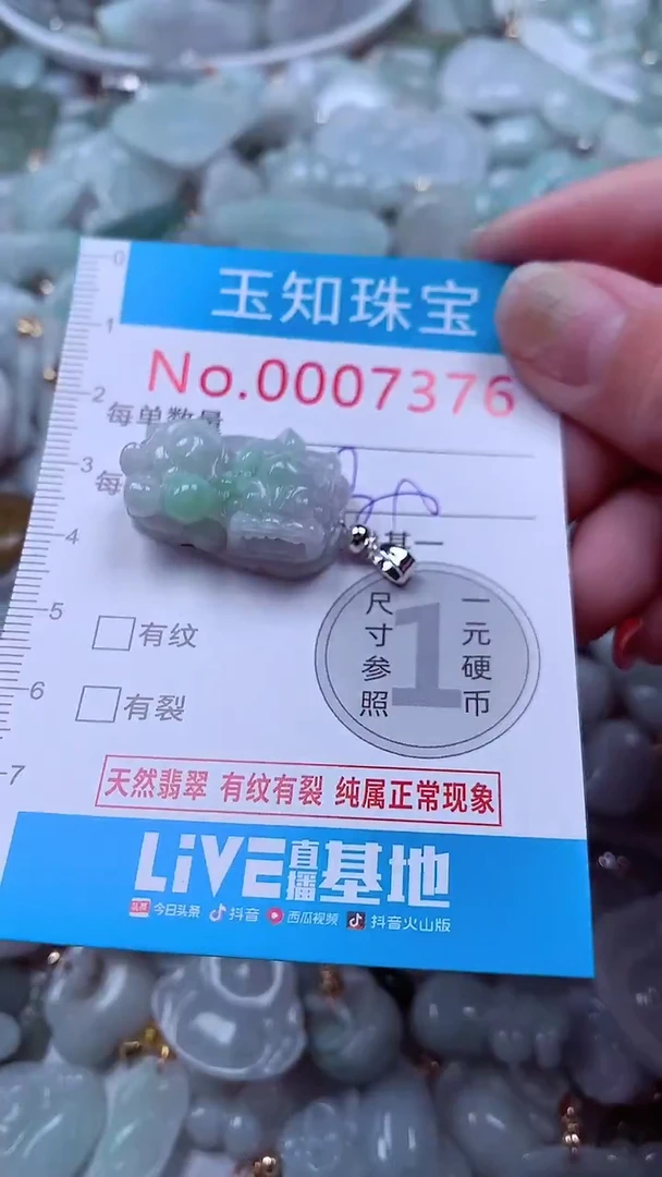 吊坠(不含链)未镶嵌翡翠7376