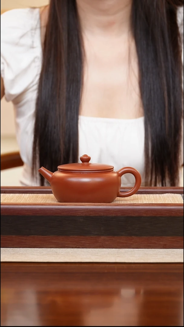 紫砂壶朱泥大彬诗意