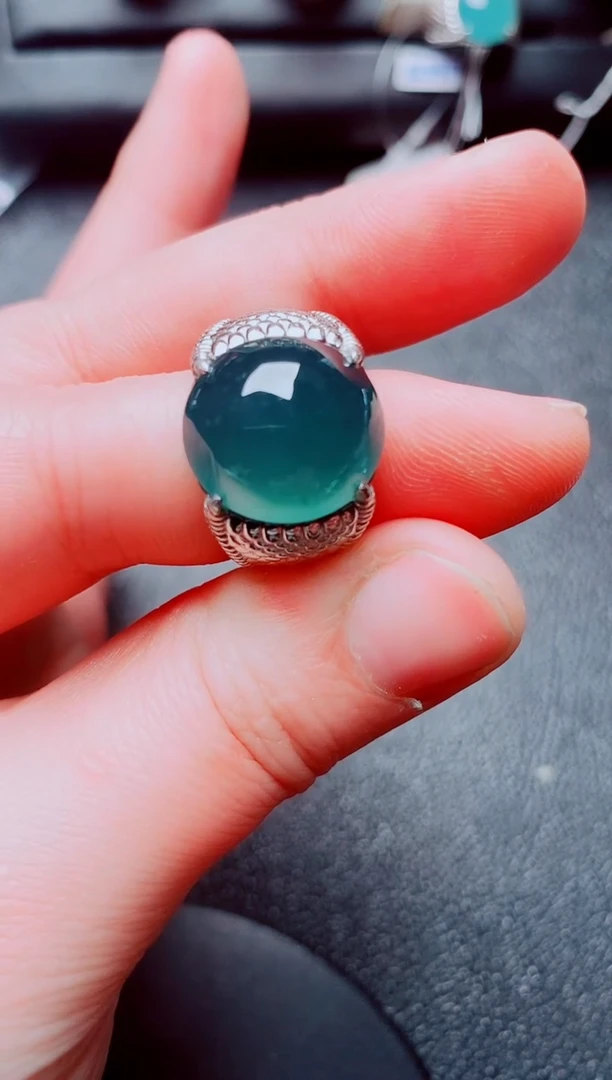 银S925镶嵌戒指翡翠1111