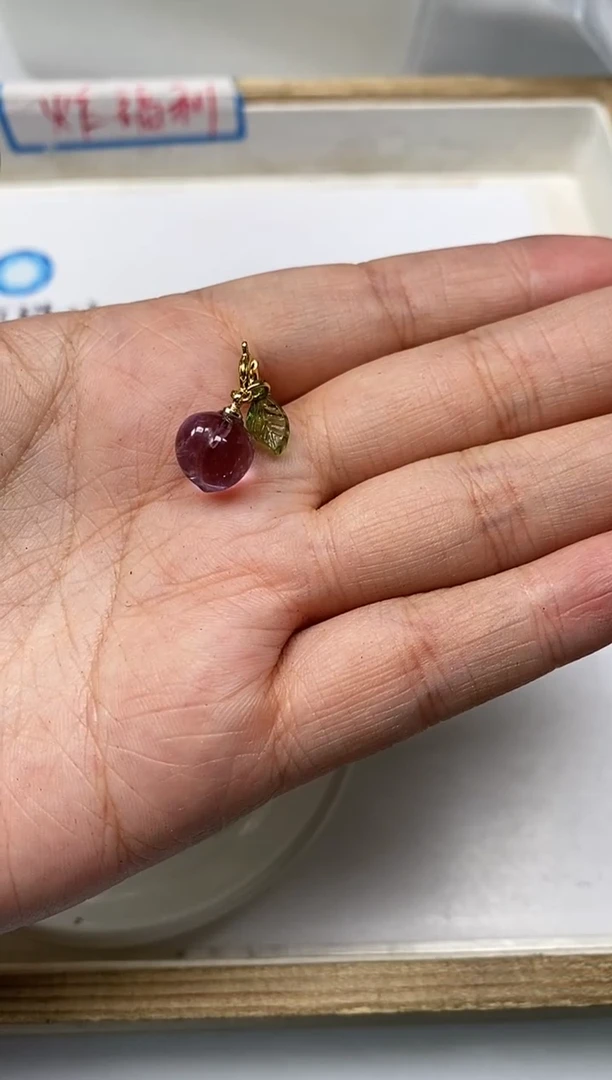 【闪购商品】水晶散珠未镶嵌M340 紫水晶 桃子1个10元