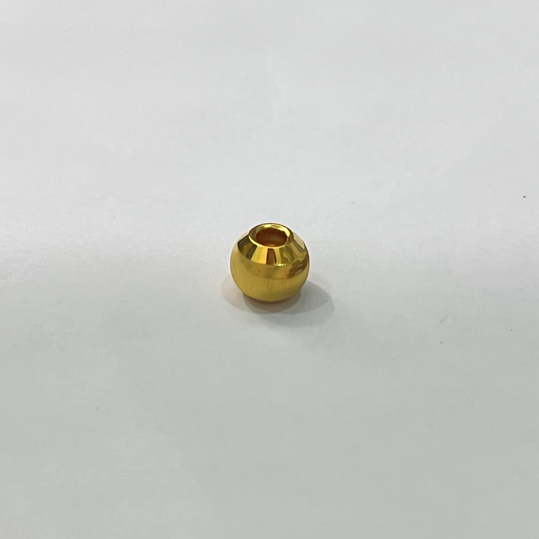 CBAI/菜百YJW 足金转运珠 猫眼珠