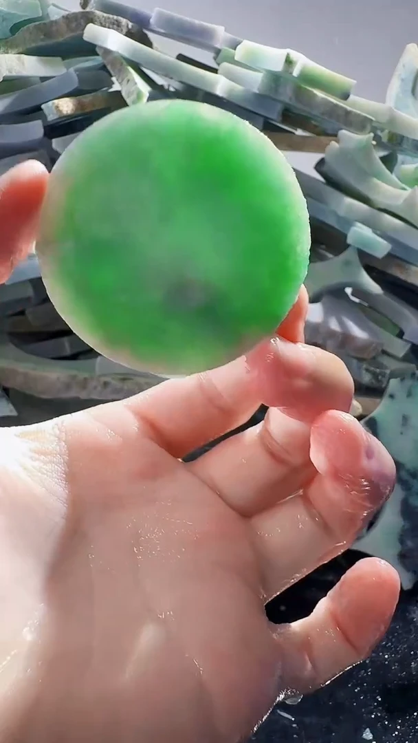 裸石翡翠缅甸翡翠A货文108