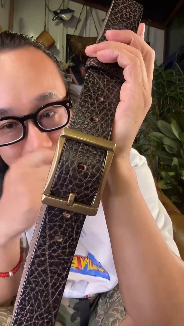 雪**风真皮牛皮 腰带 雪域随风