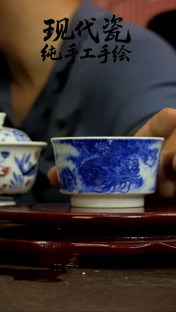 杯子纯手工手绘瓷瓷5