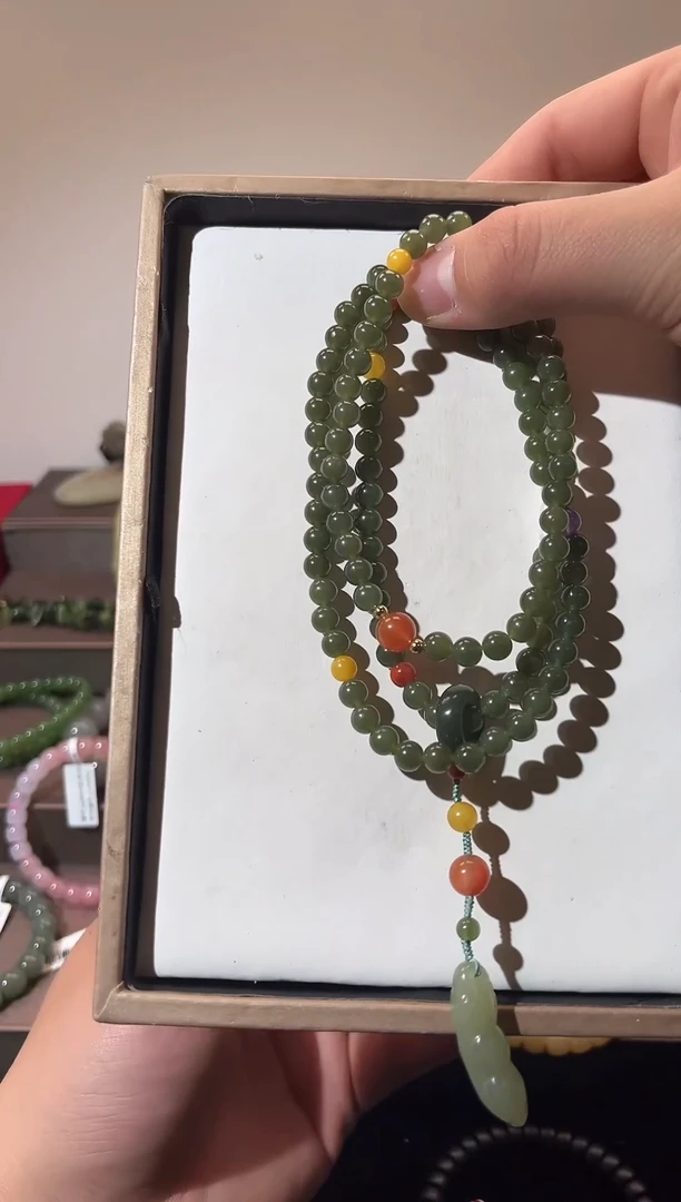 未镶嵌和田玉挂件毛衣链