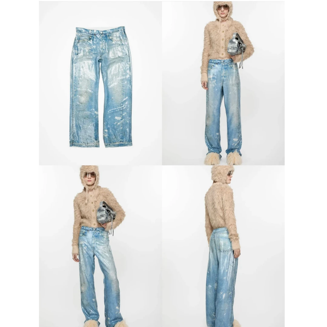 未使用 Acne studio Acne Studios 腰带环休闲裤/34
