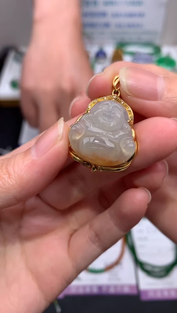 【闪购商品】定制翡翠18K金镶嵌模式推广期24小时鉴赏期